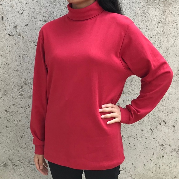 EDDIE BAUER Red Turtleneck - Picture 1 of 10